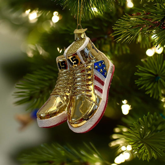 President Trump Gold Sneaker Ornament ZE1010