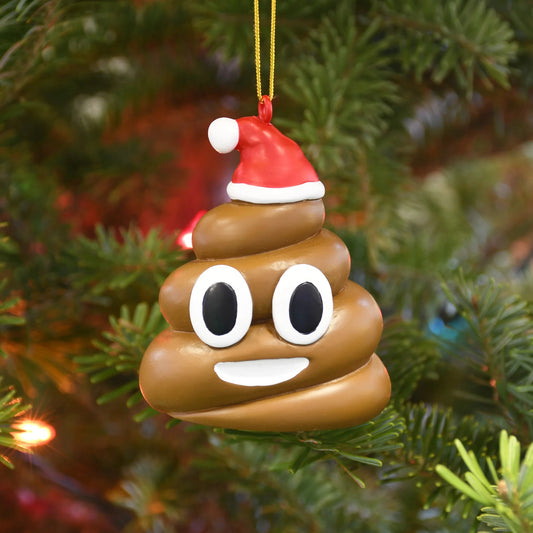 Poopy Christmas Funny Poop Ornament 3907