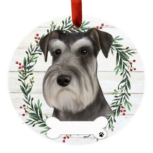 E&S Dog Christmas Ornament (Schnauzer) 550-105
