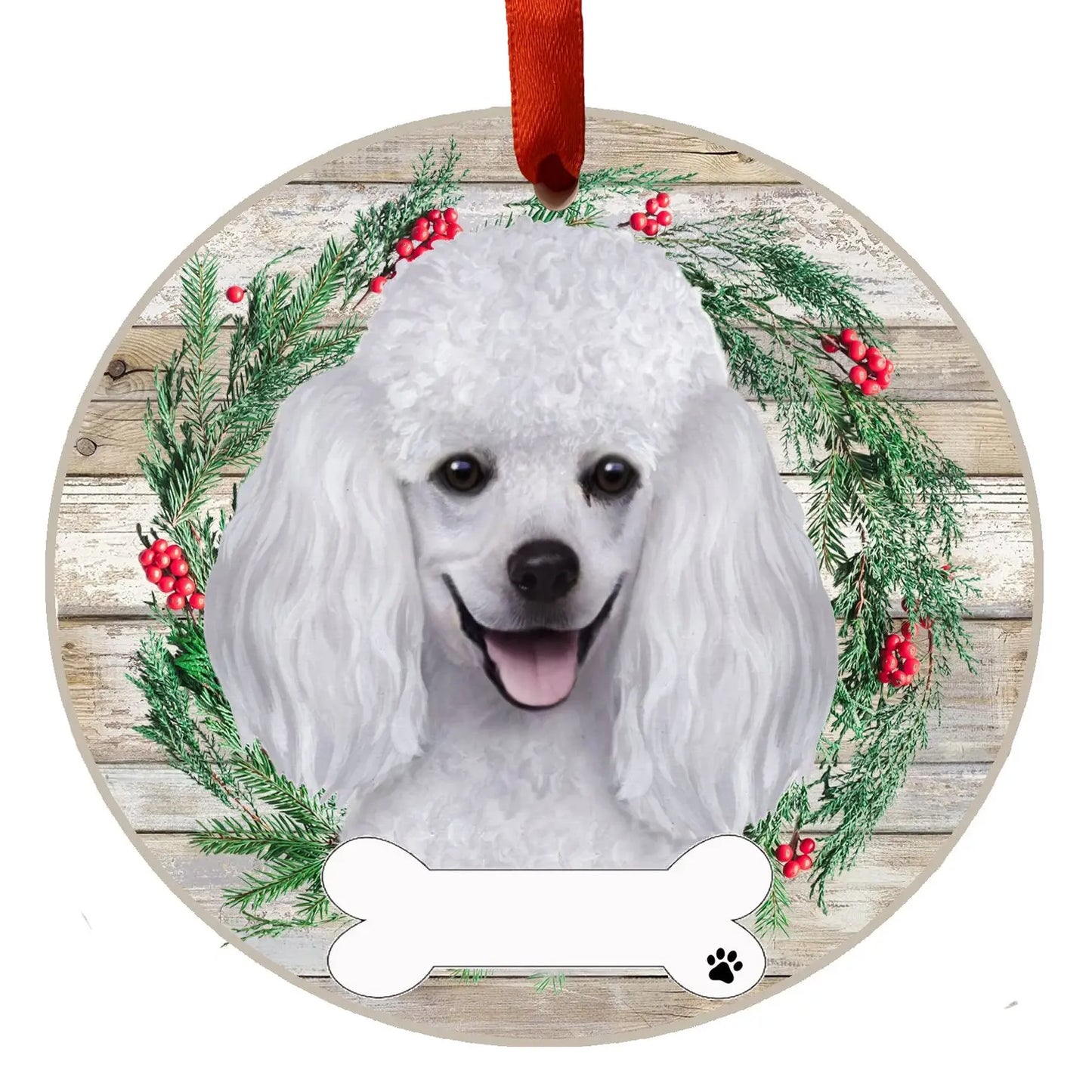 E&S Dog Christmas Ornament (Poodle) 550-28