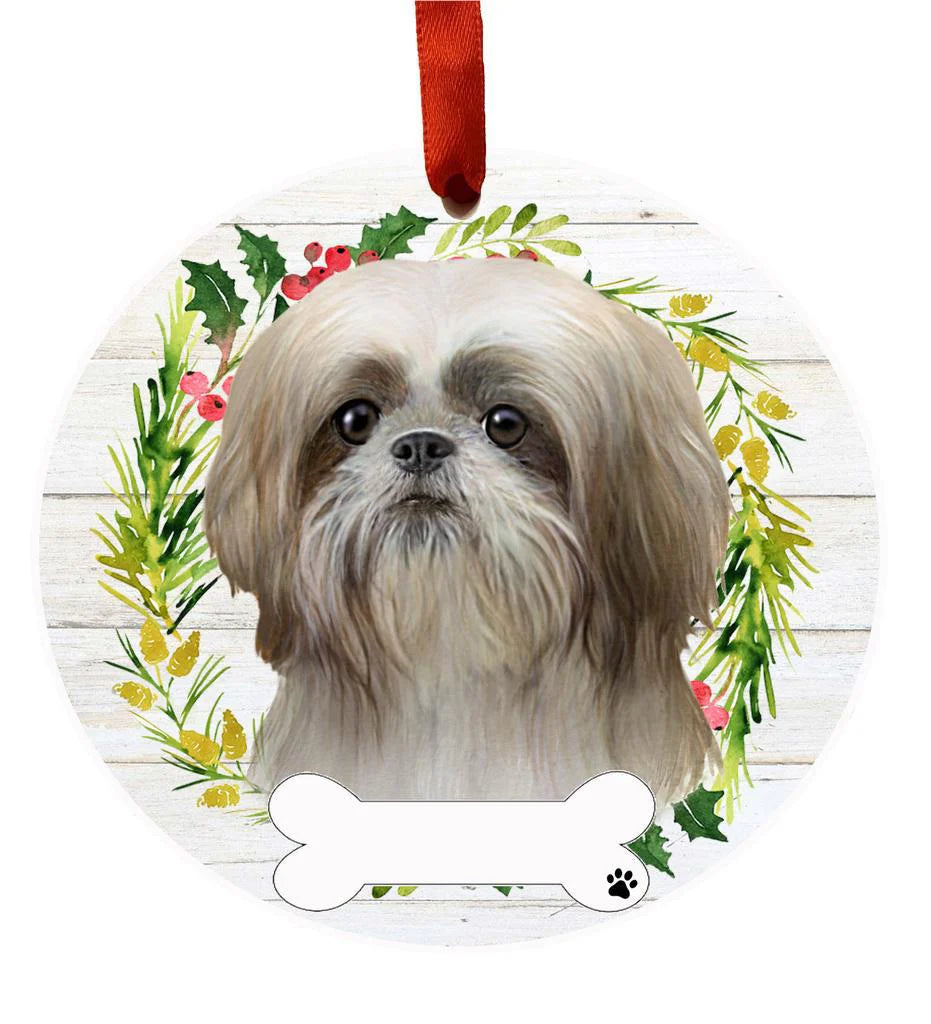 E&S Dog Christmas Ornament (Shih Tzu) 550-38