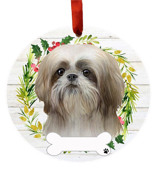 E&S Dog Christmas Ornament (Shih Tzu) 550-38