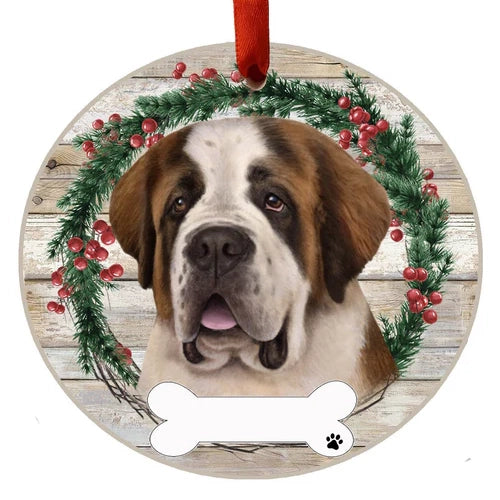 E&S Dog Christmas Ornament (St. Bernard) 550-50
