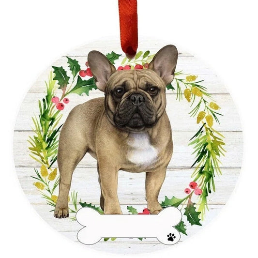 E&S Dog Christmas Ornament (French Bulldog) 550-65