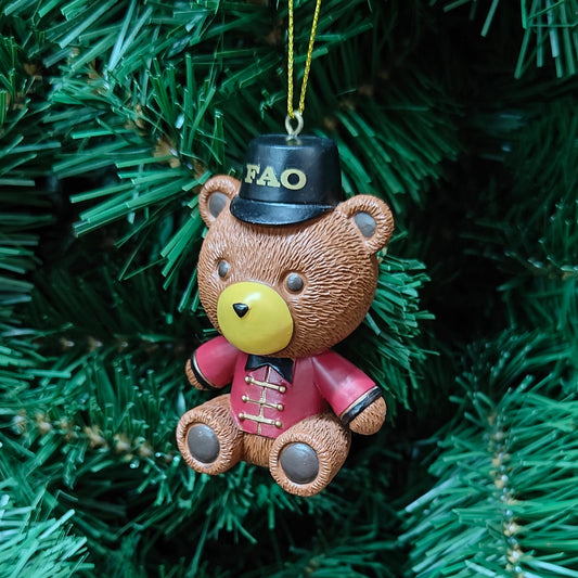 3" FAO Schwarz Teddy Bear Ornament 6009090