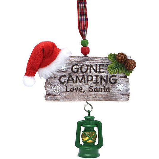 Gone Camping Love Santa Ornament 877-64