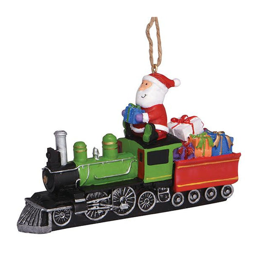 Santa on Train bringing Presents Ornament 879-28