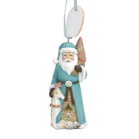 Coastal Santa with Sea Horse Ornament 879-49