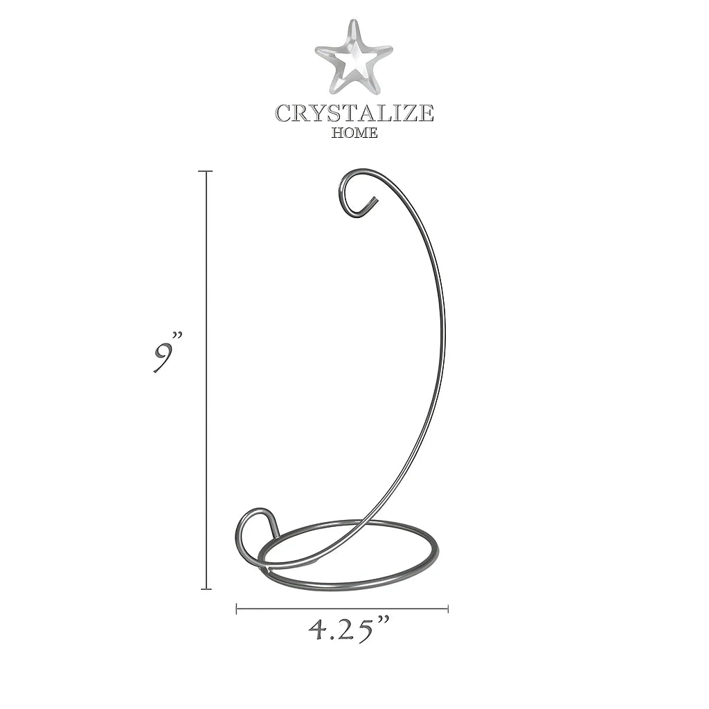 9" Silver Stand-Ornament Holder DS209S