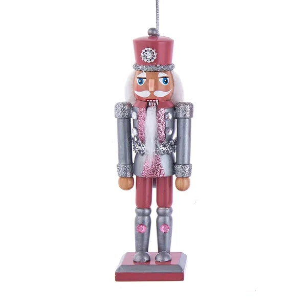 6" Pink & Silver Glitter Nutcrackers F2193
