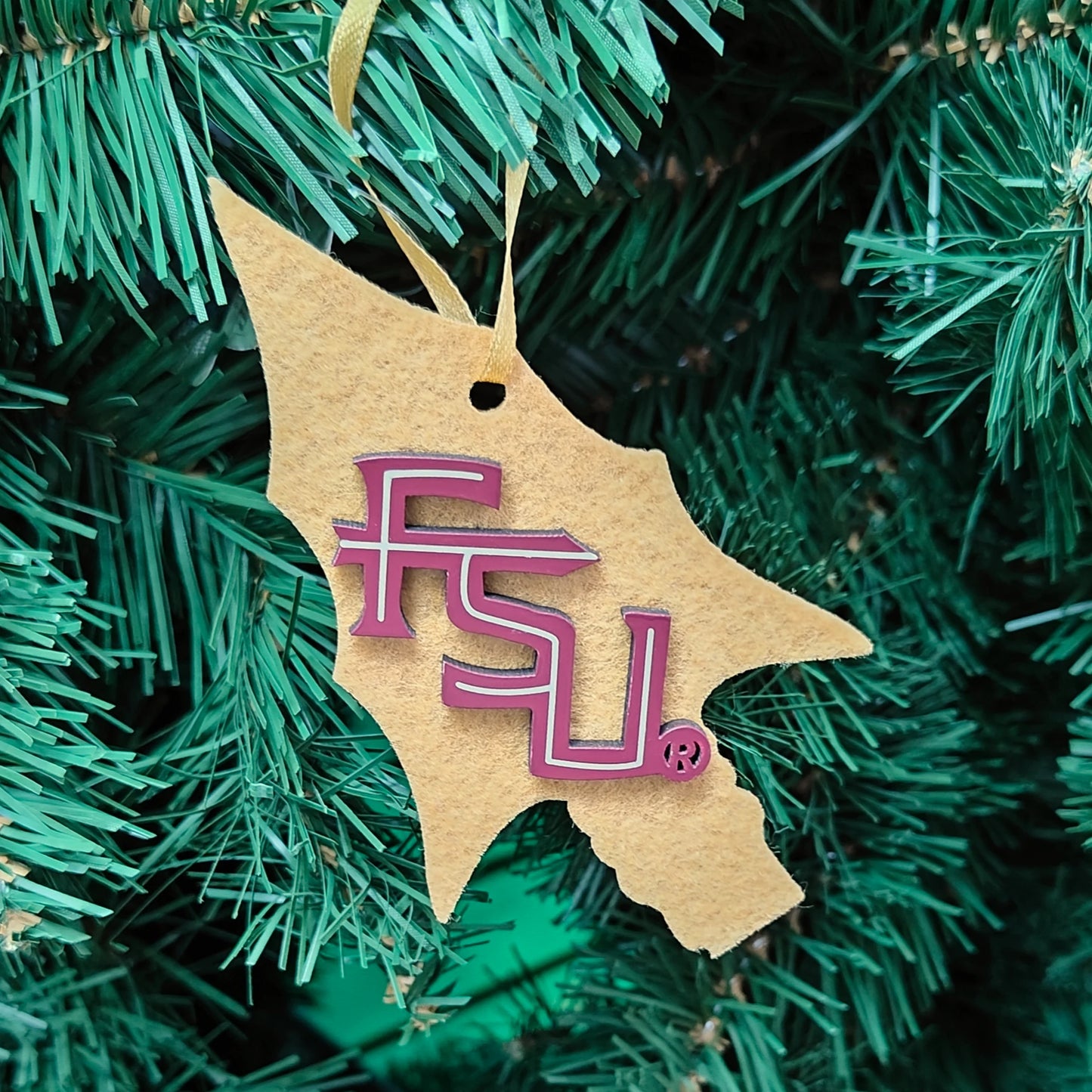 FSU Felt Arrowhead Ornament FLS042