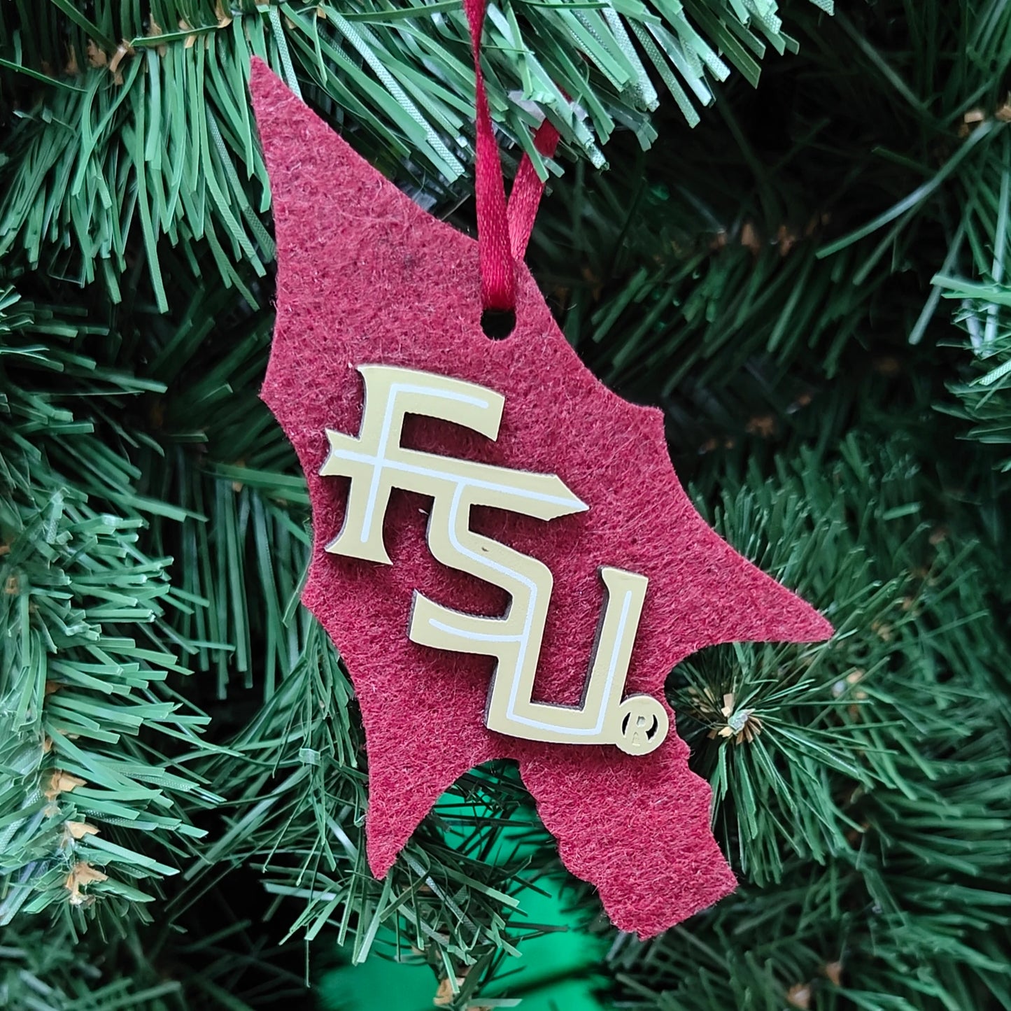 FSU Felt Arrowhead Ornament FLS042
