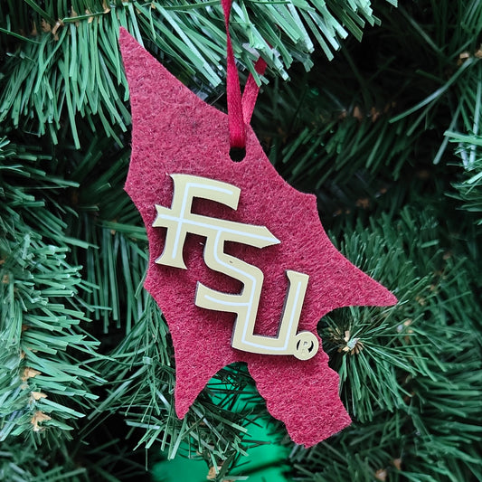 FSU Felt Arrowhead Ornament FLS042