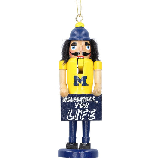 Michigan 12" Wolverines for Life Nutcracker MIW035