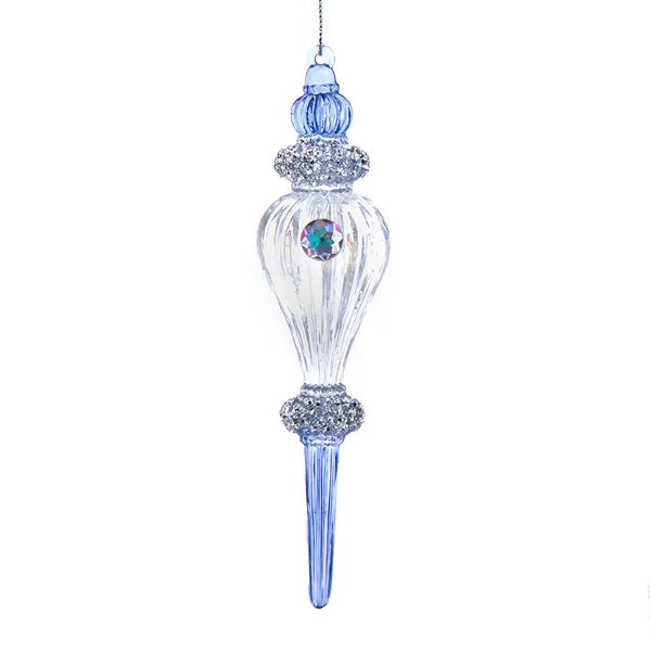 Lavender & Clear Acrylic Finial Ornament T3434