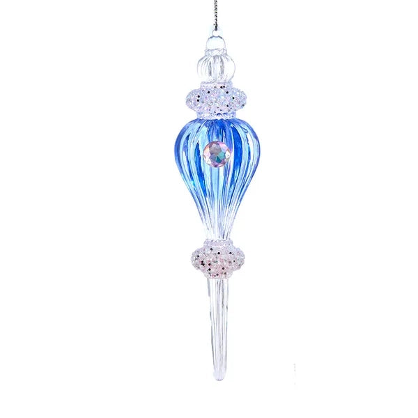 Lavender & Clear Acrylic Finial Ornament T3434