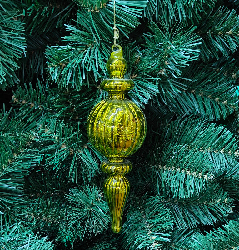 6"-7" Gold Glass Finial Ornaments XY253831