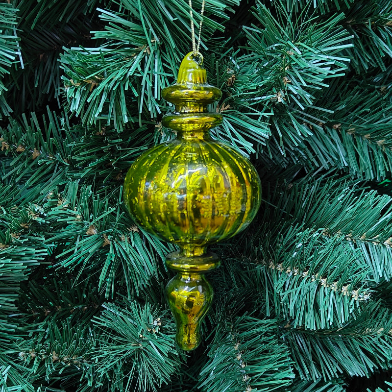6"-7" Gold Glass Finial Ornaments XY253831