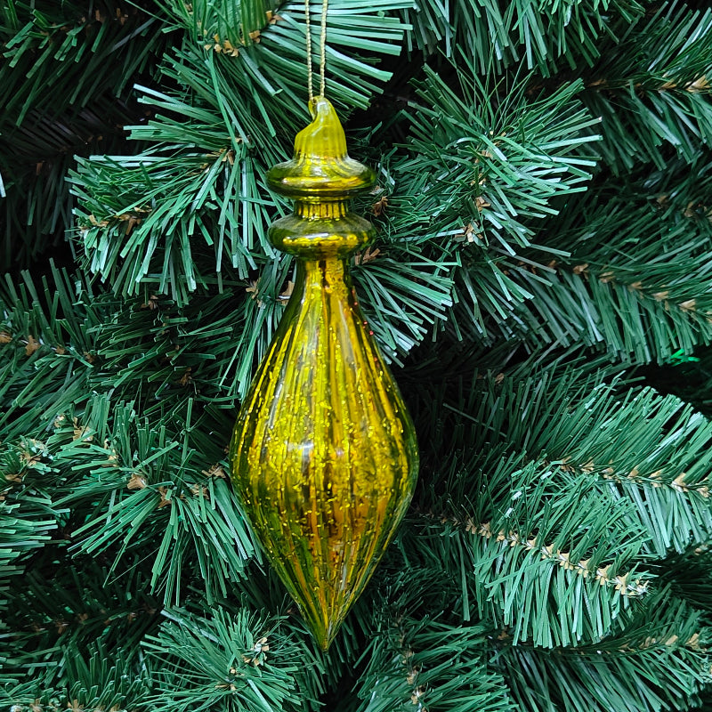 6"-7" Gold Glass Finial Ornaments XY253831