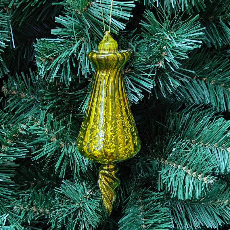 6"-7" Gold Glass Finial Ornaments XY253831