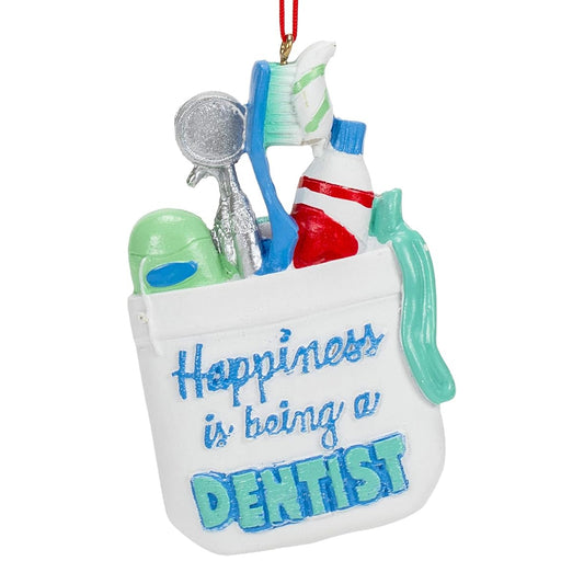 "Happiness Is Being A Dentist" Ornament J8596