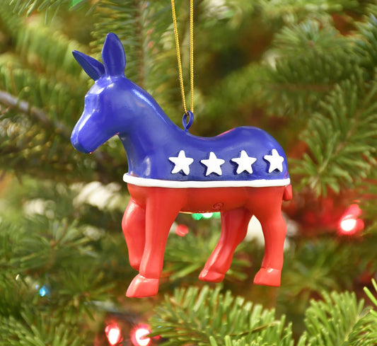 USA Presidential - Political Christmas Ornament (Democratic Party) 4089