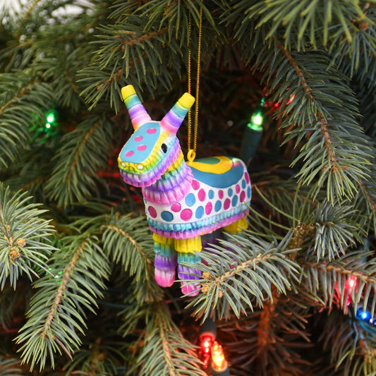 Colorful Donkey Party Piñata Christmas Ornament 0115