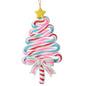 6" Red, Pink, Blue & White Candy Cane Christmas Tree Ornament 046395