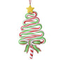 6" Green, Red & White Candy Cane Christmas Tree Ornament 046395