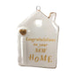 3" Gold Letter Porcelain New Home Christmas Tree Ornament 122562