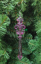 4.5" Purple Acrylic Fleur De Lis Ornaments 5183017