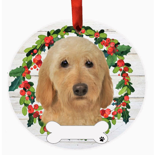 E&S Dog Christmas Ornament (Labradoodle) 550-121