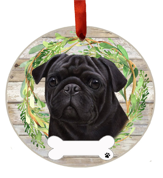 E&S Dog Christmas Ornament (Pug) 550-32