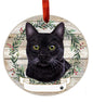 E&S Cat Christmas Ornament (Black Cat) 551-5