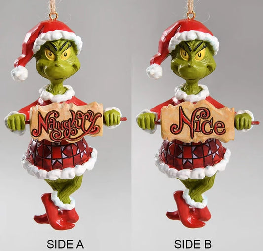 The Grinch, Naughty or Nice, Spinning Christmas Ornament 6002073