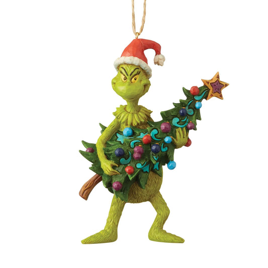 Grinch Holding Christmas Tree Ornament S6004069