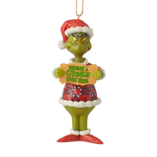 The Grinch, Beware a Grinch Lives Here, Christmas Ornament 6009535