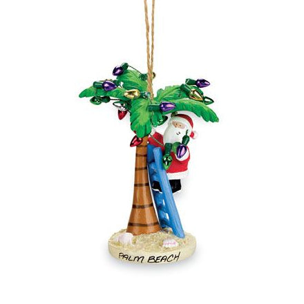 Costal Santa Decorating with Christmas Littles Ornament 871-01