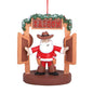 Santa walking into a Saloon Ornament 880-72