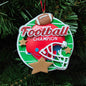 Football Champion Ball & Helment Ornament A1915