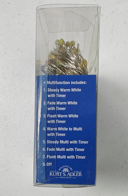 Dual Color LED Lighted Fairy Lights (25% Soft Twinkle), 34ft 100 Lights BAT0313