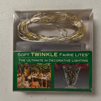 Soft Twinkle LED Lighted Fairy Lights (25% Soft Twinkle), 19ft 50 Lights w/Timer BAT0324WW