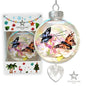 Butterfly Love Plastic Ornament with Magnetic Crystal 3"x7" AF325