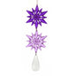 Purple Acrylic Snowflakes 3 Piece Dangling Ornament D3733