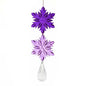 Purple Acrylic Snowflakes 3 Piece Dangling Ornament D3733