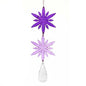 Purple Acrylic Snowflakes 3 Piece Dangling Ornament D3733