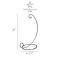 9" Silver Stand-Ornament Holder DS209S