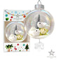 Dove Love Plastic Ornament with Magnetic Crystal 3"x7" AF313