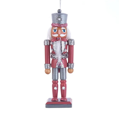 6" Pink & Silver Glitter Nutcrackers F2193