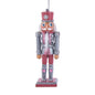 6" Pink & Silver Glitter Nutcrackers F2193